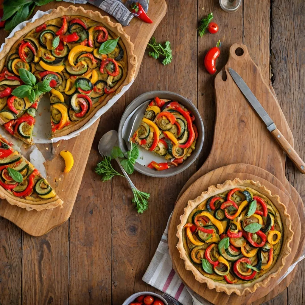 Jak przygotować wegańską tartę z cukinią i papryką