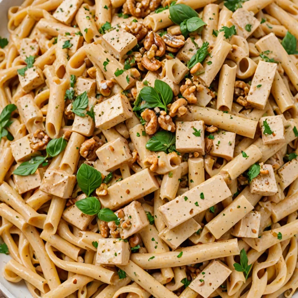 Jak przyrządzić makaron z tofu w kremowym sosie orzechowym