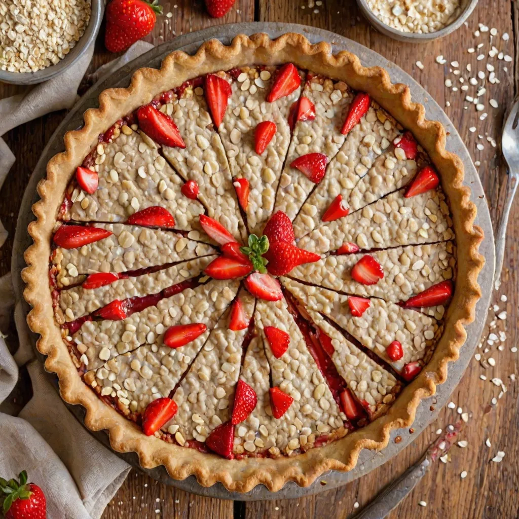 Jak zrobić kruche ciasto bezglutenowe z mąki owsianej i truskawkami